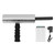Metal Detector Aluminum Silver 14m Depth 800m Range Handheld Rechargeable Detector for Gold Silver Hunting 100‑240V EU Plug