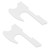 2PCS Lightsaber Stand Wall Mount Holder Acrylic Easy Installation Wand Stand for Wand Cosplay White