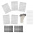 260pcs 15cm Candle Wicks 100Pcs Double Sided Tape Stickers 50Pcs Candle Shells 10Pcs Stainless Steel Wicks HoldersPlastic Heart White
