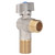 G1/2 Thread Brass Triangle Valve Large Flow Cold Hot Water Angle Stop Valve for Kitchen Bathroom Blue