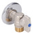 G1/2 Thread Brass Triangle Valve Large Flow Cold Hot Water Angle Stop Valve for Kitchen Bathroom Blue