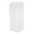 400ml Water Cup Square Heat Resistant Glass Mug Beverage Milk Breakfast Cup Drinkware(Crown Pattern )