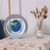 4in O Shape Magnetic Levitation Floating Globe Rotating Magnetic Globes with LED Light for Home Office Decoration