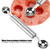 Stainless Steel Watermelon Melon Baller Fruit Carving Knife Kitchen Utensil Tools  (Ball Ends)