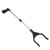 Multifunction Folding Long Trash Clamps Grabber Picker Tools Sanitation Cleaning SuppliesBlack Handle Silver Tube