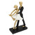 Romantic Couple Dancing Sculpture Decoration Resin Elegant Couple Ballet Dancer Statue Figurine Ornament Gold 7130W‑01