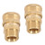 2Pcs Pure Copper M22 High Pressure Washer Fitting Adapter 3/8 Inch NPT Female to M22 Male Adapter Inner Hole 15mm/0.59in
