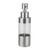Transparent ABS Stainless Steel Bathroom Manual Hand Liquid Lotion Soap Dispenser Pump Bottle