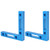 2Pcs/Set Aluminum Alloy Carpenter 90 Degree Right Angle Positioner Clamps Woodworking Tool Blue