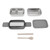 Lunch Box Double Layer Microwave Safe Leakage Proof Stainless Steel Portable Divided Bento Box for Office School Picnic White