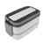 Lunch Box Double Layer Microwave Safe Leakage Proof Stainless Steel Portable Divided Bento Box for Office School Picnic White