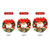 16 Inch Christmas Wreath With Bow Knot Bell Balls Merry Christmas Hanging Garland Artificial Wreath for Front Door Wall Party Decoration
