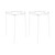 2Pcs Plant Trellis Minimalist Fashionable Iron Garden Plant Climbing Trellis for Indoor Outdoor Decorative White