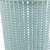 Pulling Bag Trash Can Imitation Rattan Round Plastic Garbage Bin Home Coverless Trash Storage Basket Blue S