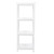 Bathroom Tower Shelf Plastic Freestanding Storage Rack Organizer Multifunctional Shelving Unit for Living Room Bedroom Kitchen White 4 Layers