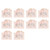 Sticker 10PCS EcoFriendly Paper Material Waterproof Dustproof Easy to Tear Stickers for Laptops Skateboards Suitcases Cars(Cat )
