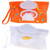 2Pcs Portable Wet Wipes Dispenser Holder Wipes Bags Case Pouch Reusable Refillable Travel Wipes Pouches Storage Container Bag