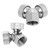 G3/8in Female Thread Stainless Steel 2 Head Garden Sprinklers Agricultural Irrigation Spray Head