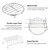 10Pcs Air Fryer Accessory Kit Frying Baking Pan Rack Pizza Tray Pot Metal Holder Bread Bracket Cupcake Mould Set for 3.2QT-5.8QT Air Fryer