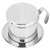 Drip Coffee Filter Pot Silver 304 Stainless Steel Hhousehold Bbrewing Coffee Utensils