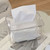 Transparent Tissue Box Holder Multifunctional Decorative Rectangular Napkin Box with Dust Lid for Living Room Bedroom Small: 18x11.5x9.5cm/7.1x4.5x3.7in