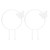 2Pcs Butterfly Garden Climbing Trellis Beautiful Iron Plant Trellis for Decorative Potted Climbing Vines Flowers Round