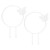 2Pcs Butterfly Garden Climbing Trellis Beautiful Iron Plant Trellis for Decorative Potted Climbing Vines Flowers Round