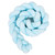 4.92ft Baby Braided Crib Bumper Long Baby Nursery Cushion Knot Soft Snake Pillow (Blue)