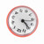 Waterproof Suction Wall Window Mirror Bath Shower Clock Bathroom Accessories Red