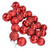 24Pcs Christmas Tree Ball 6cm Glittering Decoration Ornament for Home Party OfficeRed