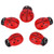 100PCS Small Wooden Insect Stickers Mini Decorative Sticker for Embellishment Card Making CraftsLadybugs