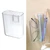 Wall Mount Organizer Sturdy Plastic Transparent Design Easy to Install Wall Remote Holder for Bedroom Living Room Small(4.7x4.0x2.0in)