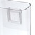 Wall Mount Organizer Sturdy Plastic Transparent Design Easy to Install Wall Remote Holder for Bedroom Living Room Small(4.7x4.0x2.0in)