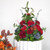 2PCS Artificial Flowers Plastic Foam Bottom Silk Cloth Bouquet for Wedding Decoration Orange