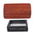 Fidget Slider Red Sandalwood Stress Relief Engraved Fingertip Fidget Slider Toy for Office Limited Forward Backward Pushing
