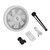 Portable Tripod Stand Fan USB Rechargeable Camping Hanging Fan with LED Light for Tent Outdoor Activities