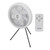 Portable Tripod Stand Fan USB Rechargeable Camping Hanging Fan with LED Light for Tent Outdoor Activities