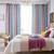 2pc Curtain Simple Gradient Hollow-out Star Pattern Double Layer Blackout Bedroom Living Room Insulation Curtain
