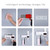 Toothbrush Holder Cleaner Wall Mounted Smart Safe UV Toothbrush Rack with Toothpaste Dispenser for Bathroom White