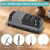 4 in 1 Electric Knife Sharpener Knife Sharpener Tool with Diamond Abrasives Suitable for Straight Blade Knives / Serrated Knives / Ceramic Knives / Scissors
