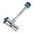 Urinal Flush Valve Push Button Rust Proof Brass Manual Toilet Flush Valve for Bathroom Public Place