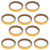 10Pcs Luminous Tape SelfAdhesive Stage Phosphorescent NonSlip Fluorescent Sticker(Orange Yellow 1.2cmx3meter)