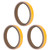 10Pcs Luminous Tape SelfAdhesive Stage Phosphorescent NonSlip Fluorescent Sticker(Orange Yellow 1.2cmx3meter)