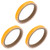 10Pcs Luminous Tape SelfAdhesive Stage Phosphorescent NonSlip Fluorescent Sticker(Orange Yellow 1.2cmx3meter)