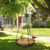 Metal Mesh Hanging Bird Feeder Tray Hanging Bird Feeder Platform for Wild Backyard Outdoor Garden Decoration