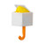 Wall Hook Cute Creative ABS 3.3lb Load Bearing Multifunctional Adhesive Hook for Coat Key Little Yellow Chicken