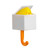 Wall Hook Cute Creative ABS 3.3lb Load Bearing Multifunctional Adhesive Hook for Coat Key Little Yellow Chicken