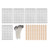 DIY 100Pcs Candle Making Kit 15cm Candle Wicks100Pcs Double Sided Wicks Stickers10Pcs Wood Wicks Holders(White Bottom Sticker )