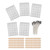 DIY 100Pcs Candle Making Kit 15cm Candle Wicks100Pcs Double Sided Wicks Stickers10Pcs Wood Wicks Holders(White Bottom Sticker )