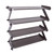 4 Tiers Household Stainless Steel Shoes Rack Shelf Stand Holder Storage Organizer (Coffee)